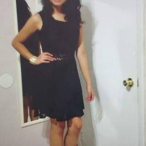 Lace black dress